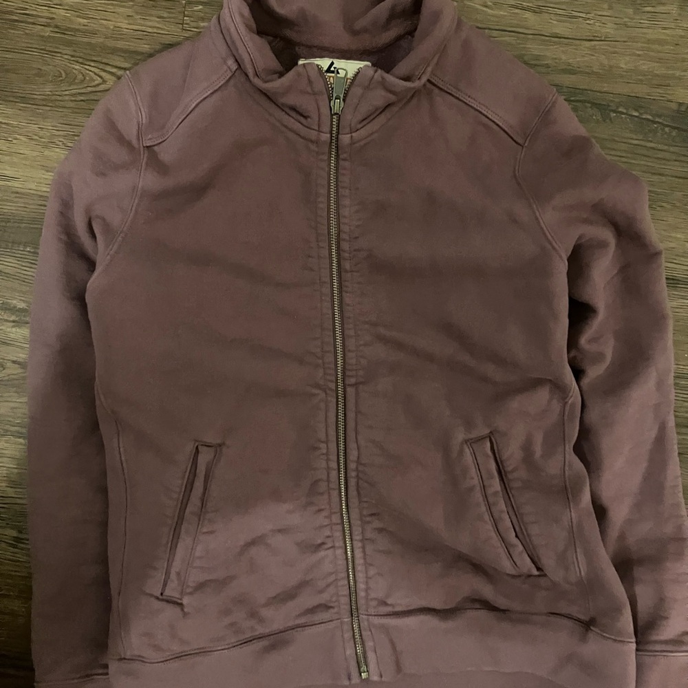 American Giant moto full zip Purple Hoodie large